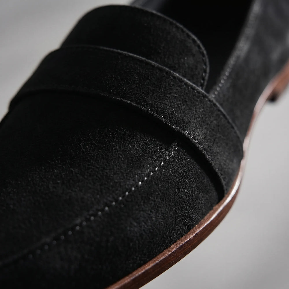 Slyntara - Pointed Toe Penny Loafer Flat