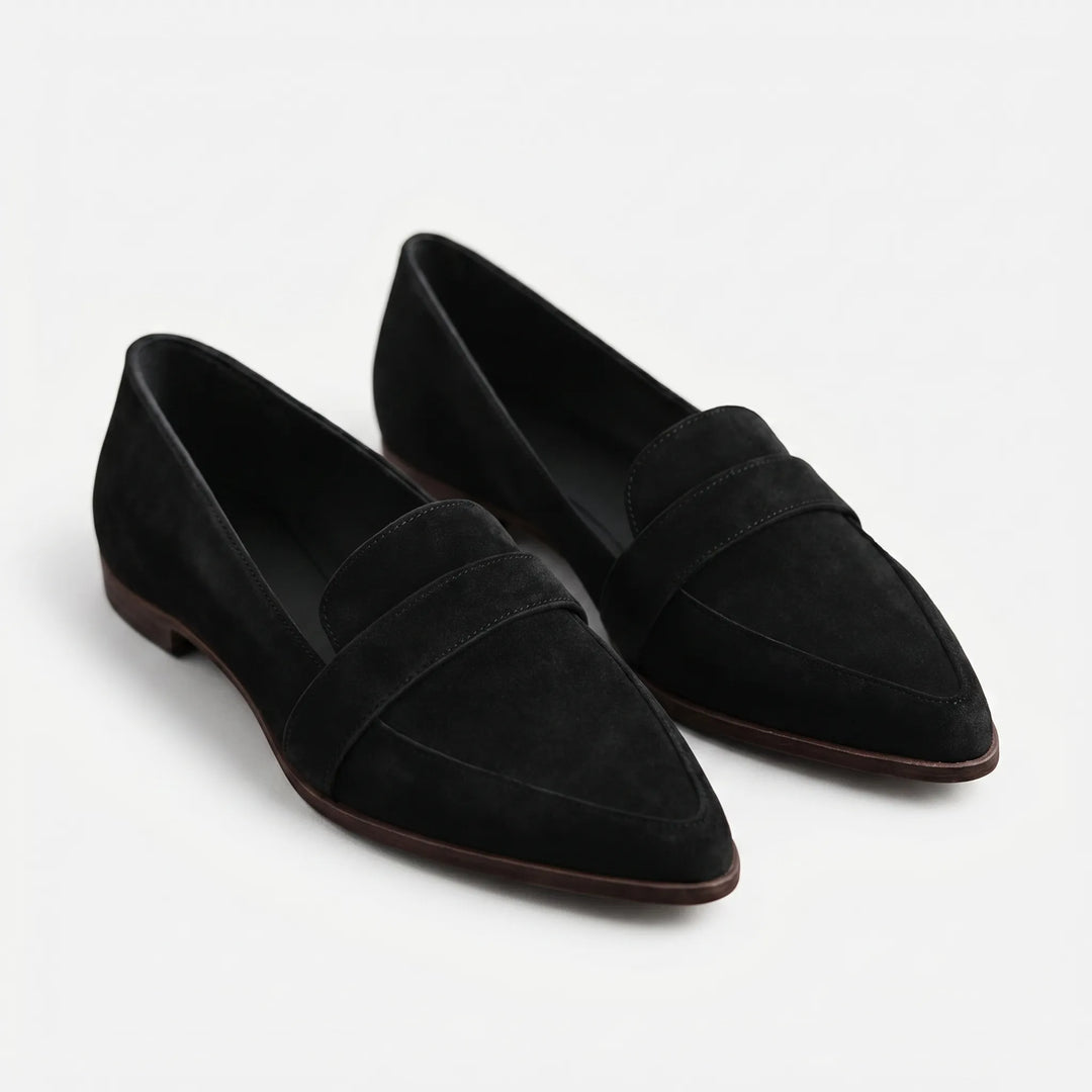 Slyntara - Pointed Toe Penny Loafer Flat
