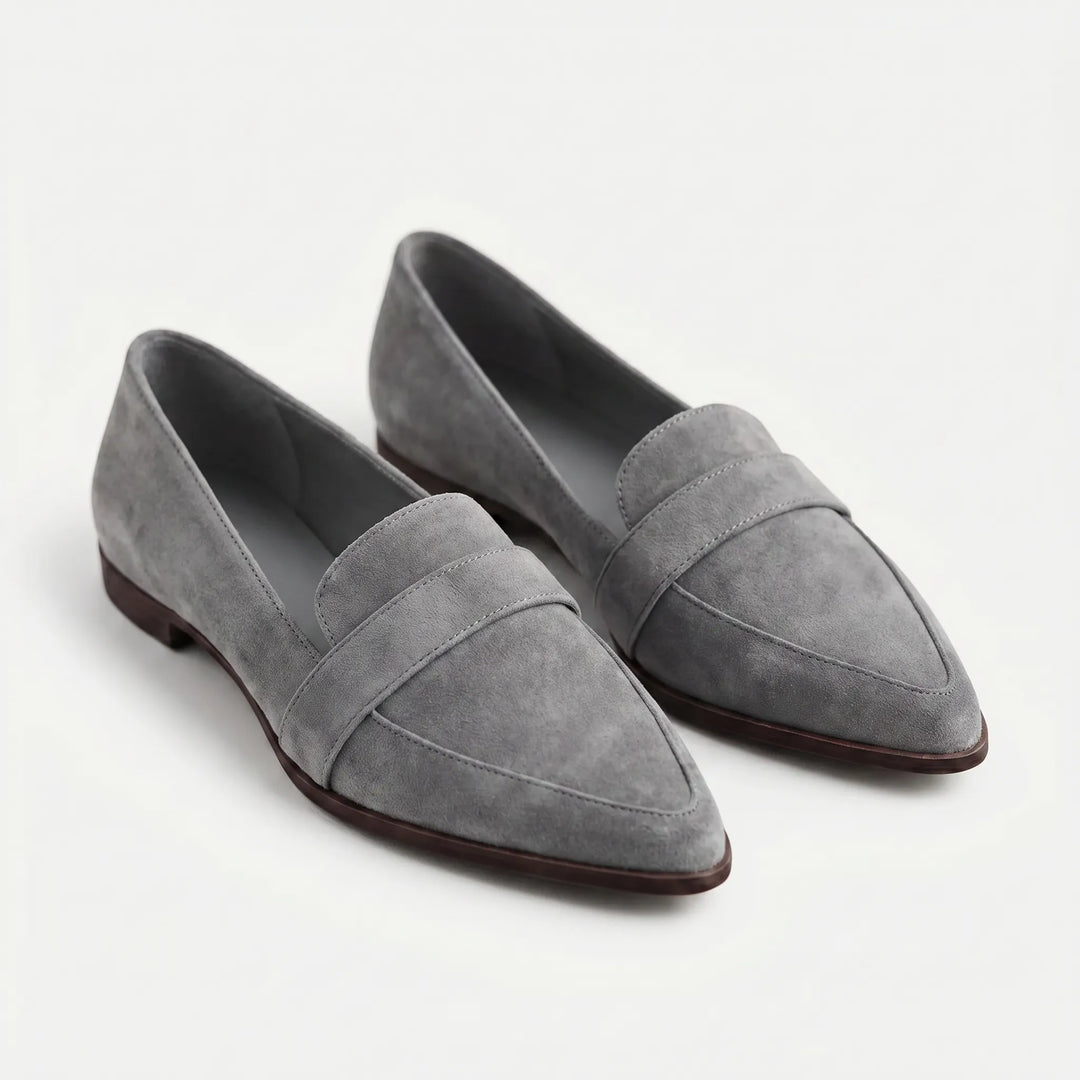 Slyntara - Pointed Toe Penny Loafer Flat