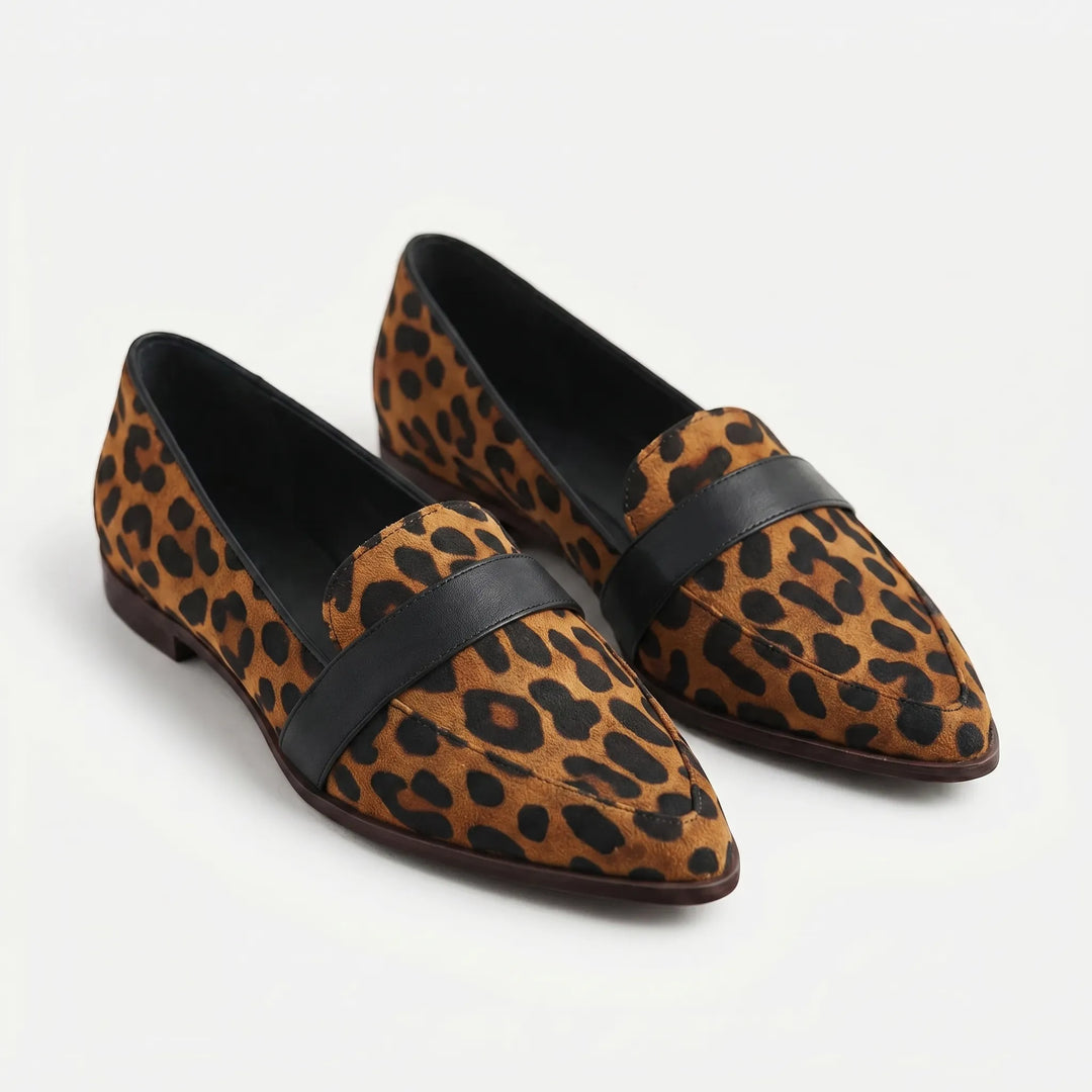 Slyntara - Pointed Toe Penny Loafer Flat