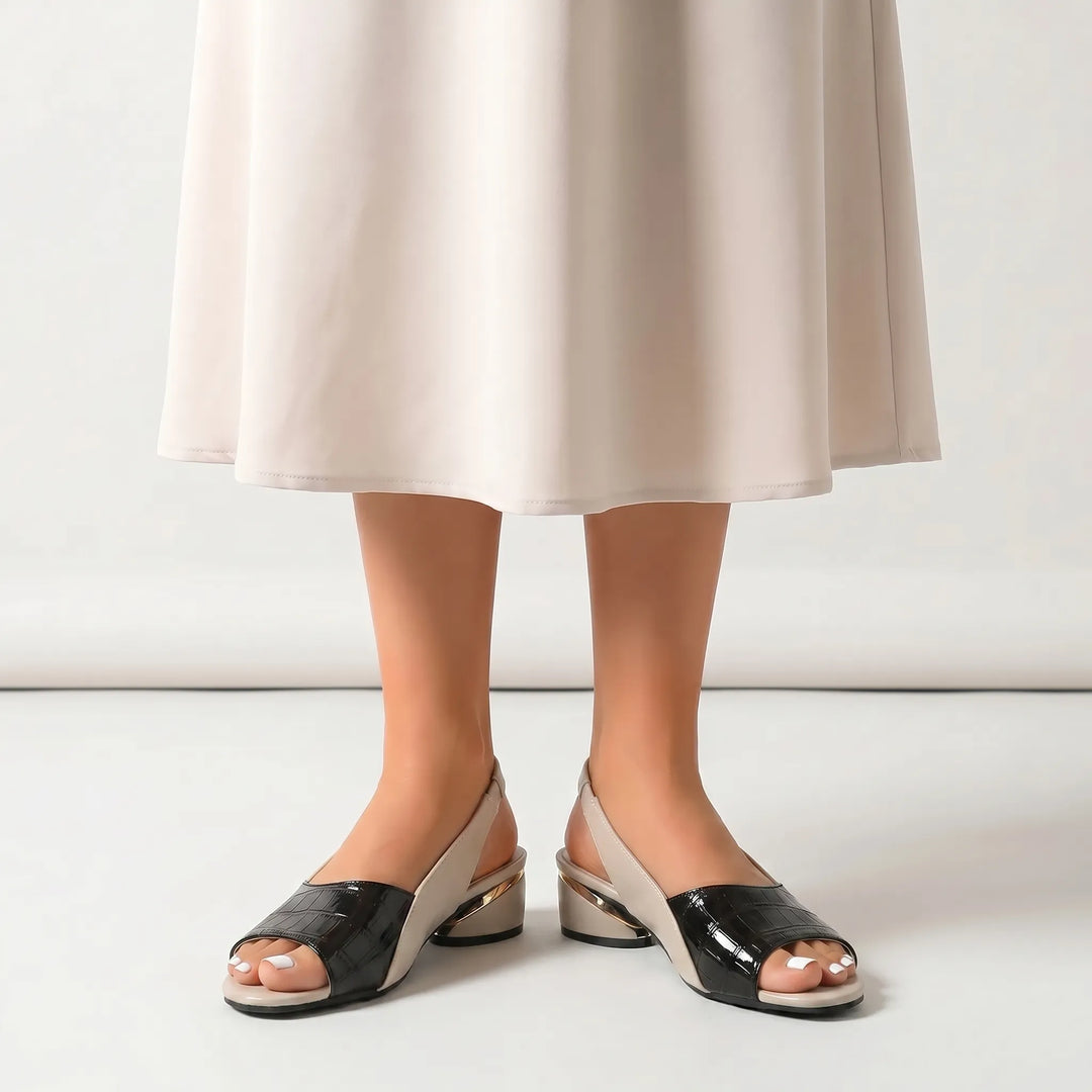 Soleva - Block Heel Slingbacks