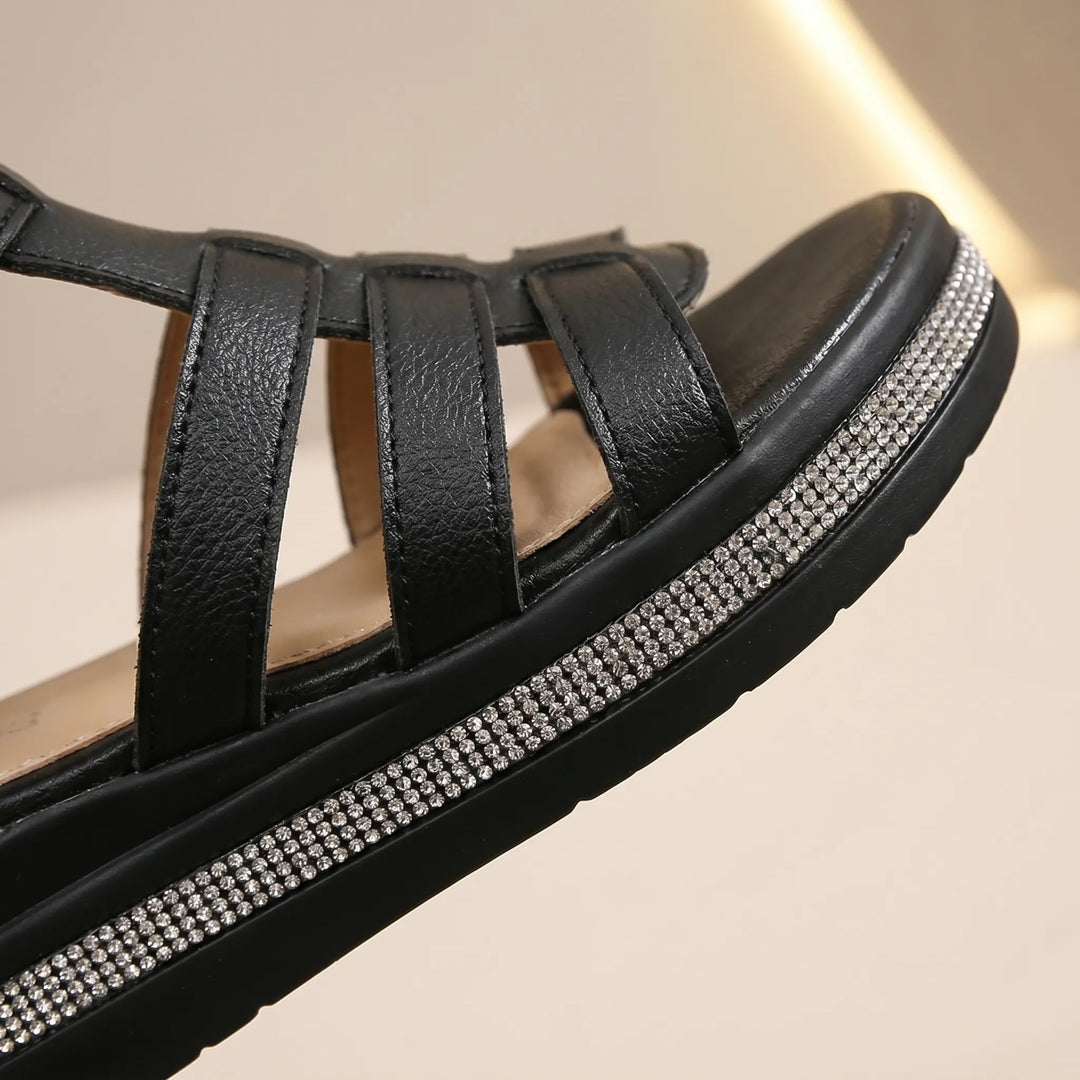 Stridela - Strappy Wedge Sandals