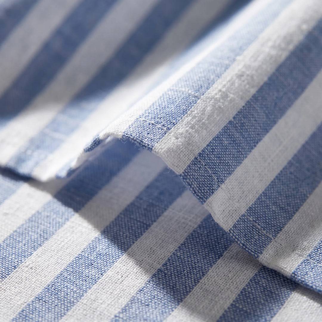 Strivelle - Sleeveless Striped Shirt Dress