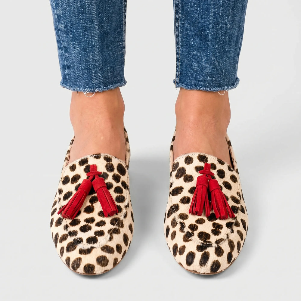 Tassova - Animal Print Tassel Loafer