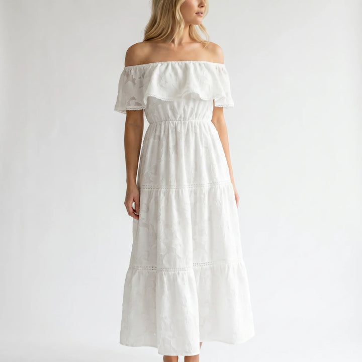 Tierlova - Off-Shoulder Tiered Maxi Dress