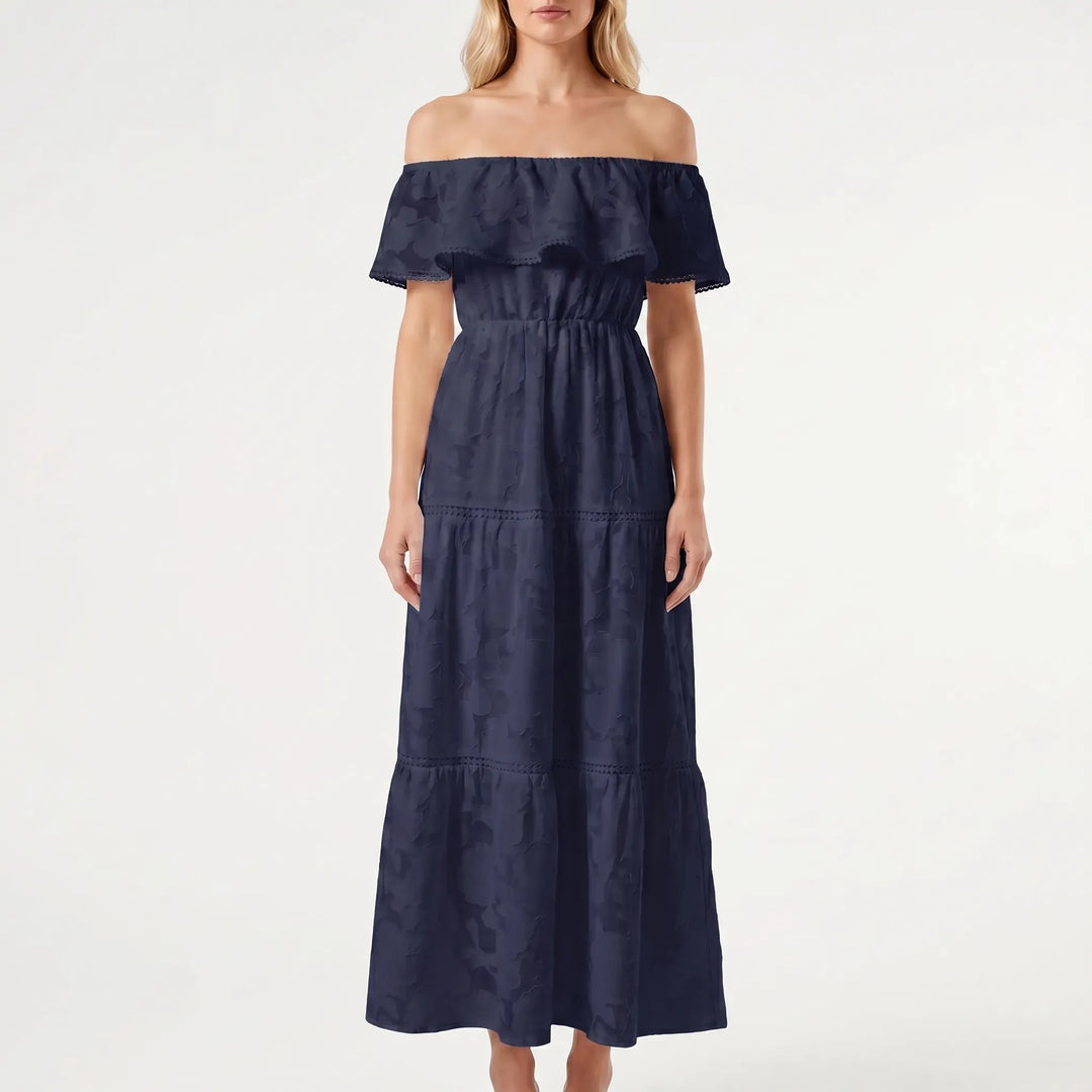 Tierlova - Off-Shoulder Tiered Maxi Dress
