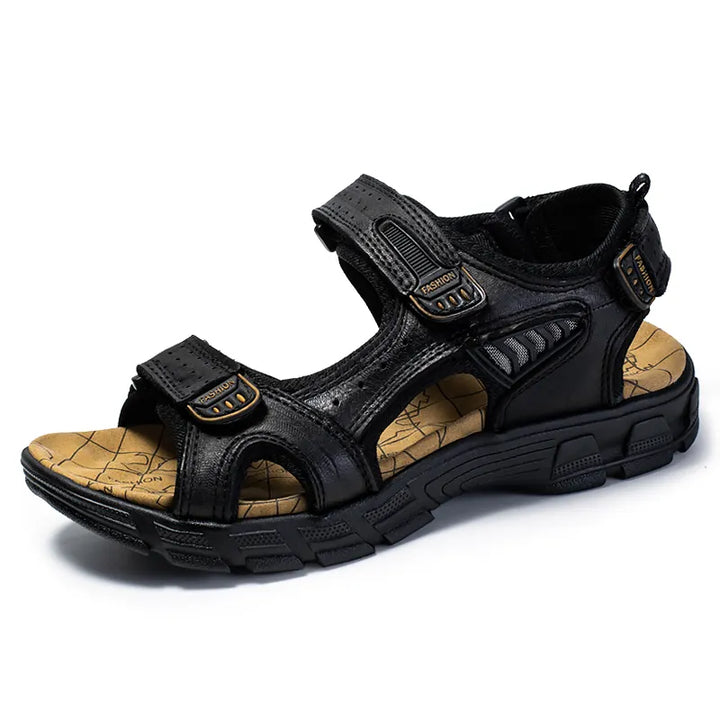 Unisex Sandals with Velcro Straps and Open-Toe Design