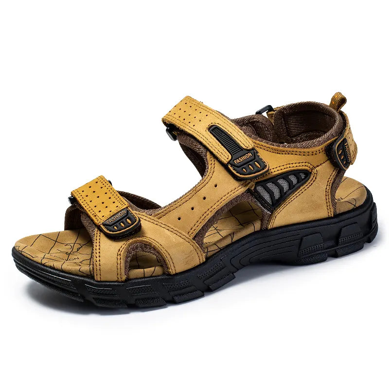 Unisex Sandals with Velcro Straps and Open-Toe Design