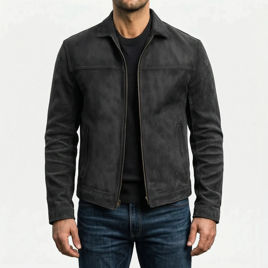 Vangardo - Classic Collared Front Zip Jacket