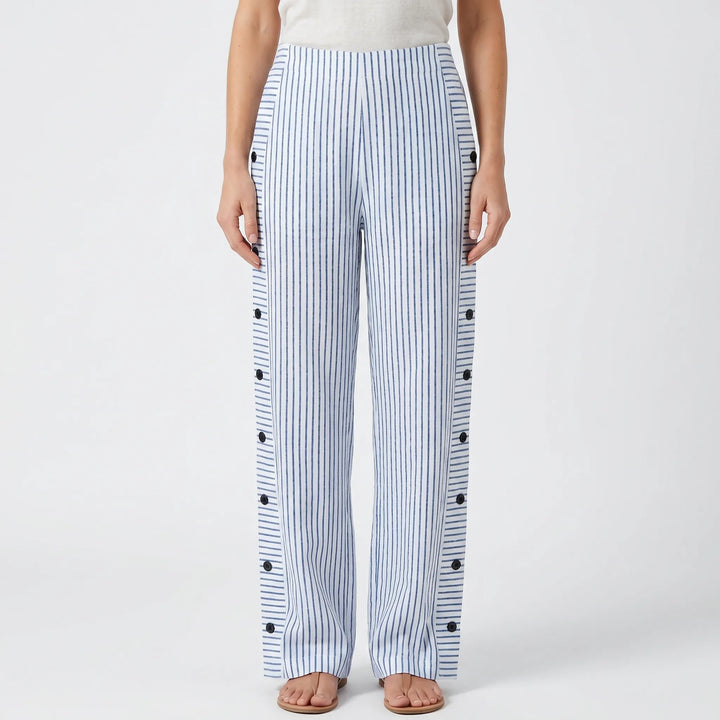 Vellora - Striped Relaxed Fit Trousers