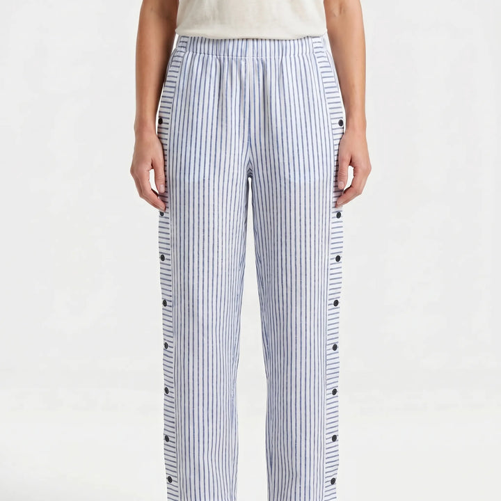 Vellora - Striped Relaxed Fit Trousers