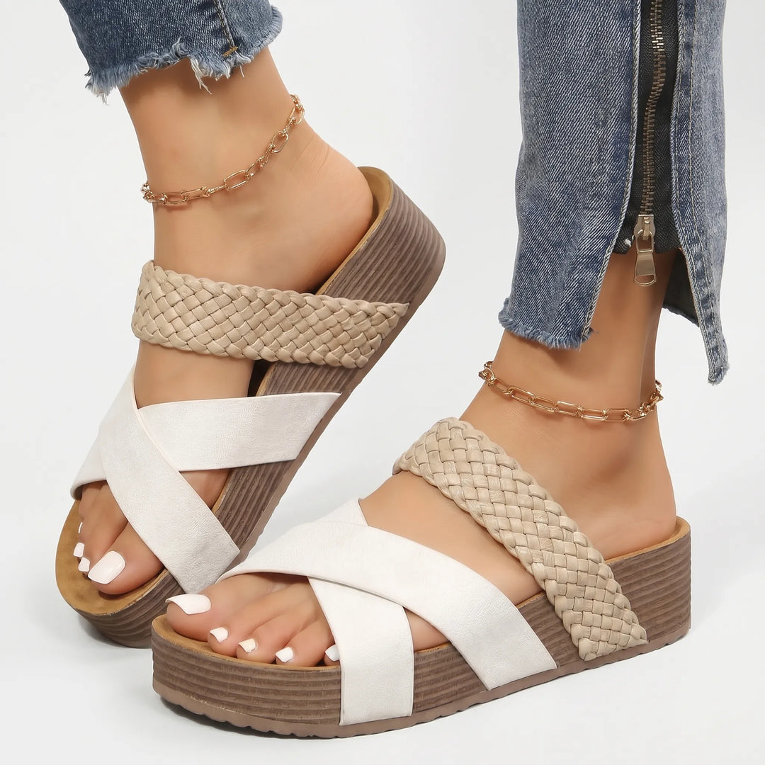 Velora - Slip-On Wedge Sandals