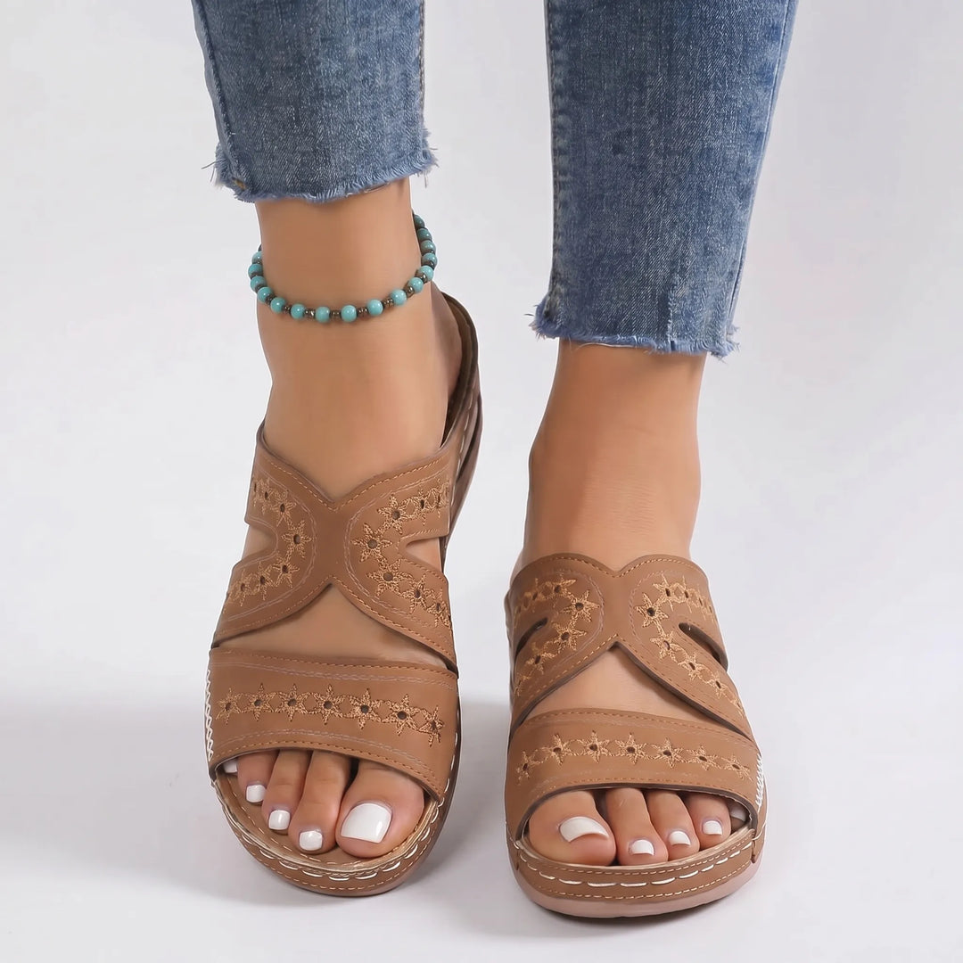Veloria - Orthopedic Open-Toe Wedge Sandal