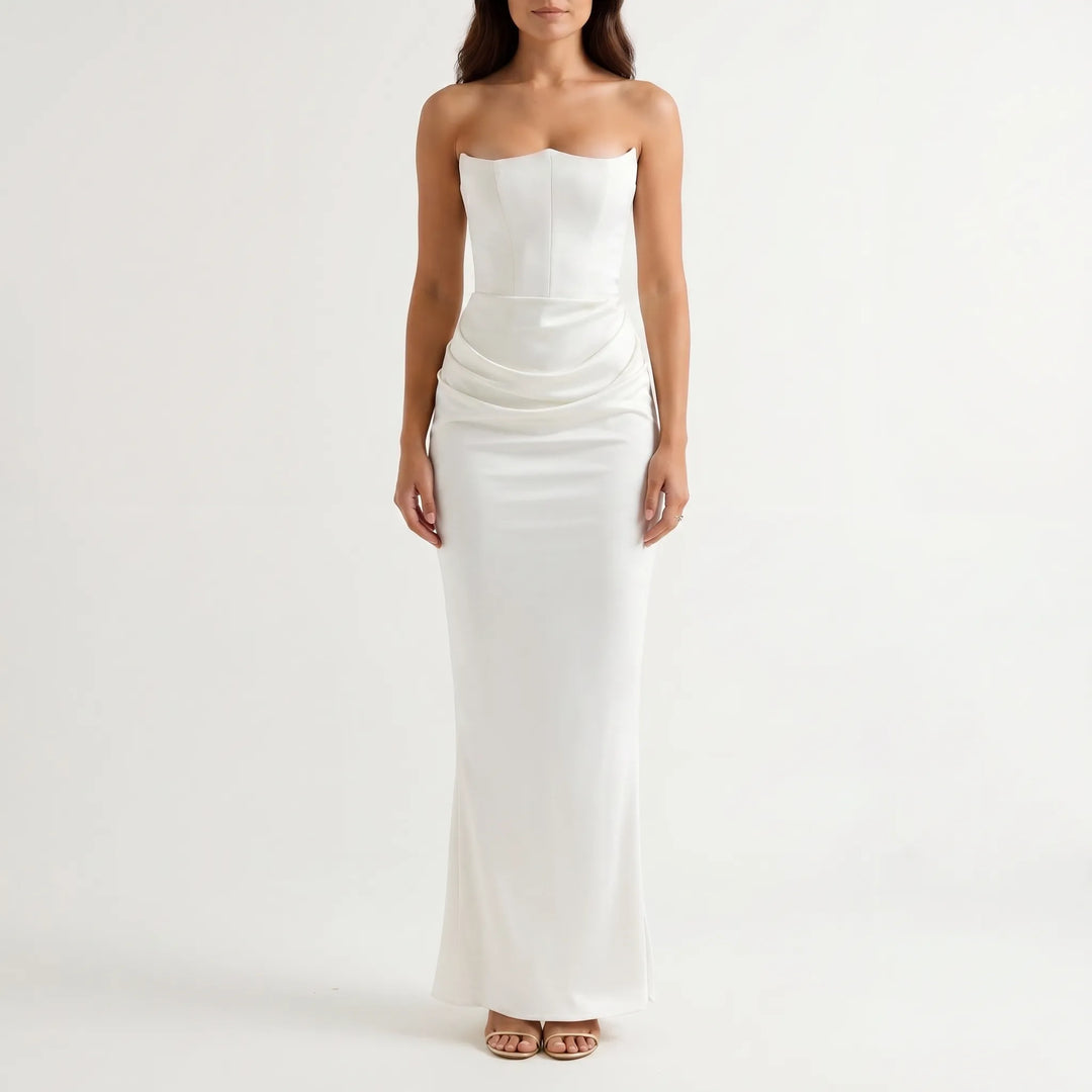 Veloura - Strapless Column Maxi Dress