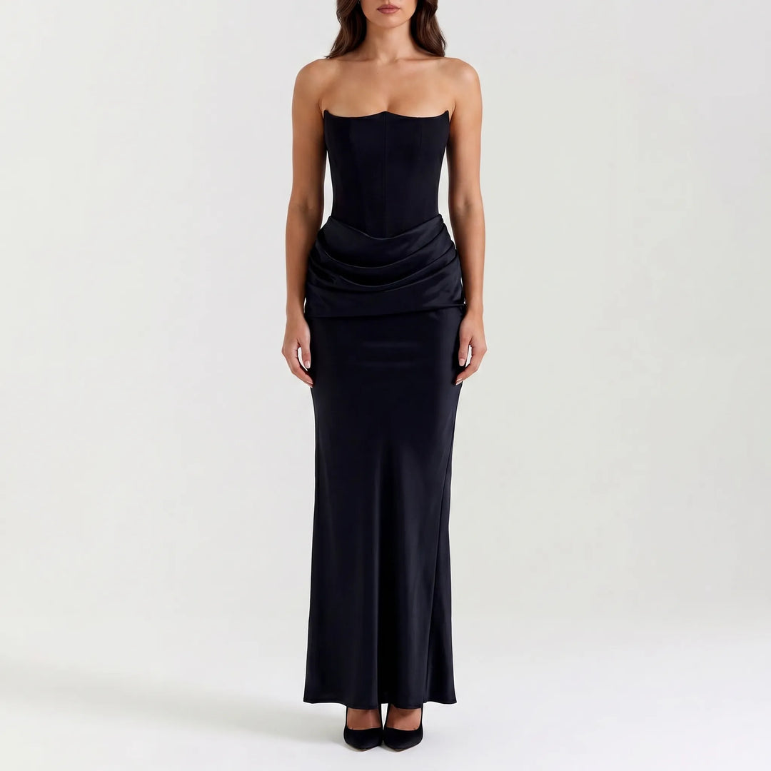 Veloura - Strapless Column Maxi Dress
