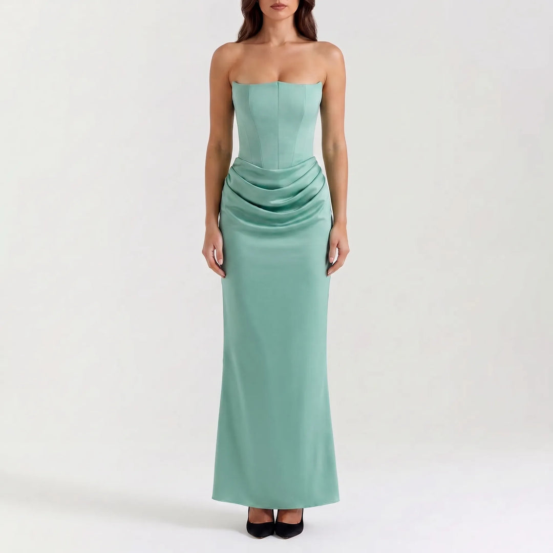 Veloura - Strapless Column Maxi Dress