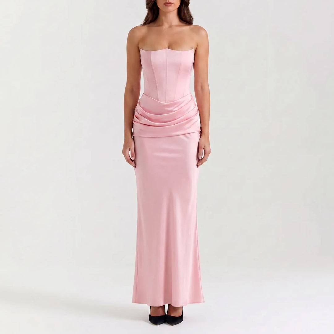 Veloura - Strapless Column Maxi Dress