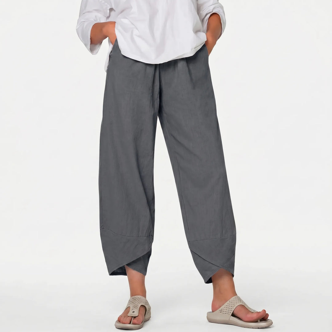 Ventalo - Cropped Wide-Leg Trousers