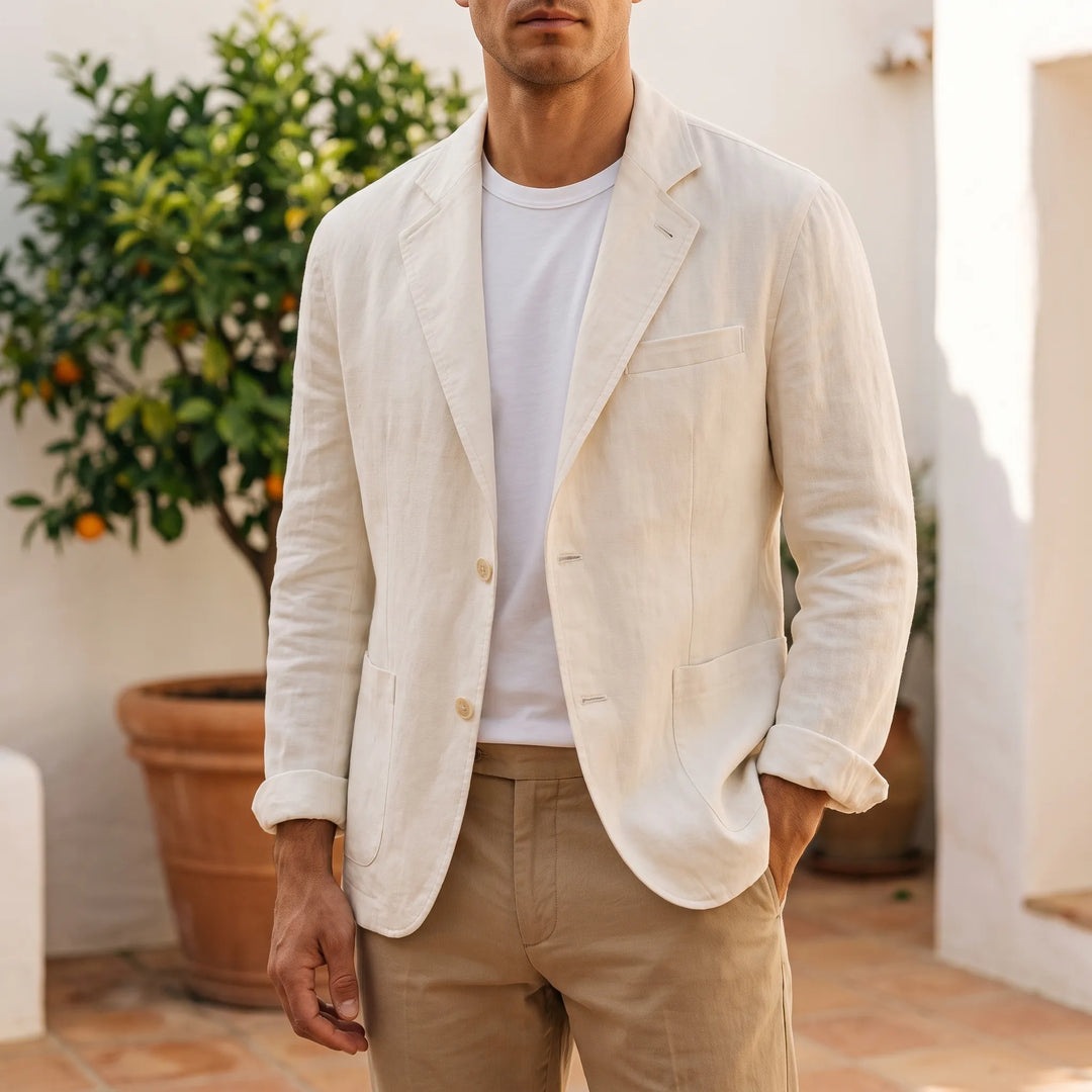 Ventira Mens Summer Blazer - Lightweight Tailoring And Notch Lapels