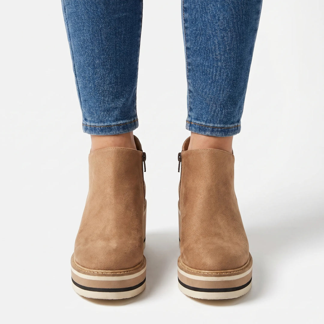 Wedgely - Platform Wedge Ankle Boots