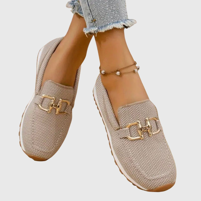 Women’s Loafers with Cushioned Insole and Slip-Resistant Outsole