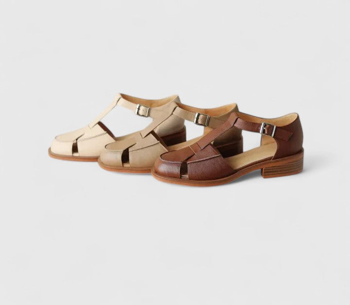 Women’s Mary Jane Sandals with Adjustable Strap and Cushioned Insole