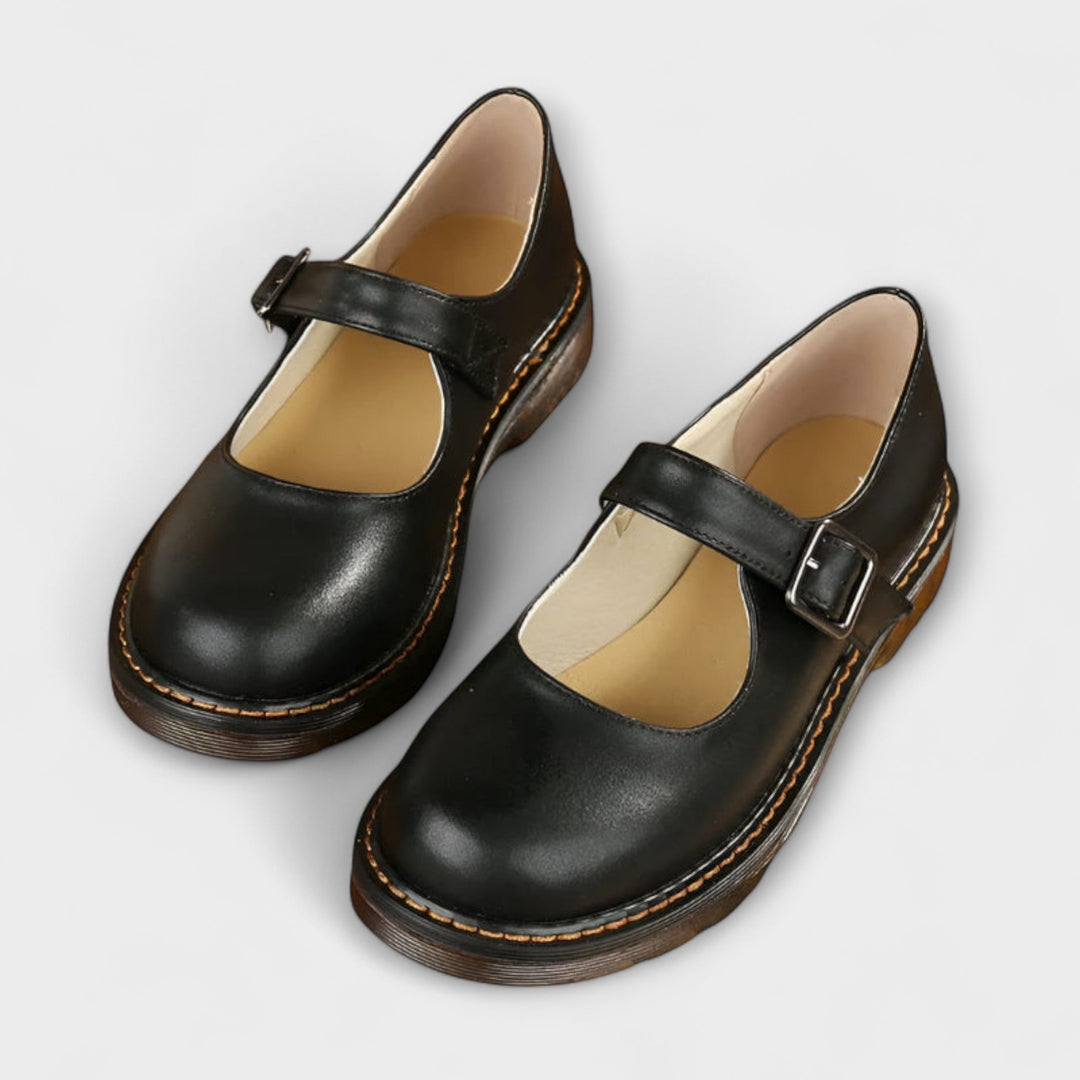 Women’s Mary Jane Shoes with Adjustable Strap and Rounded Toe