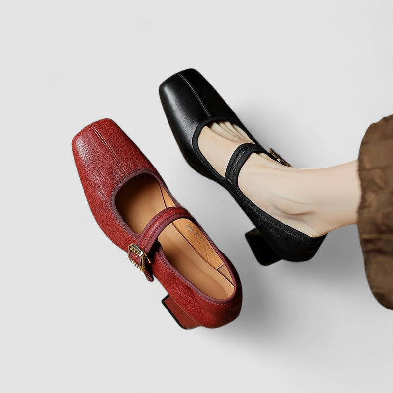 Women’s Mary Jane Shoes with Strap Design