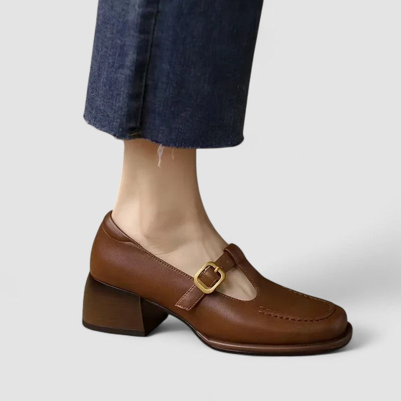 Women’s Mary Jane Shoes with T-strap Design