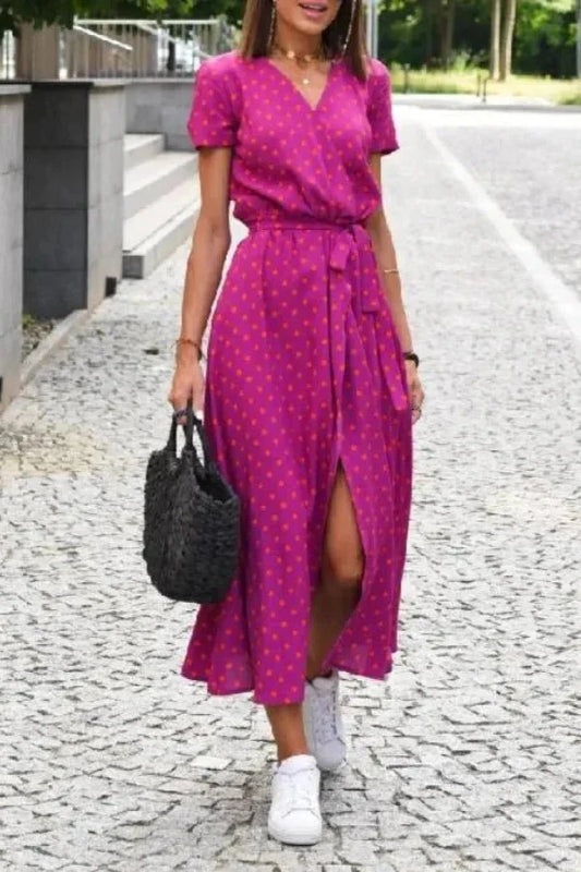 Women’s Midi Dress with Flattering Silhouette and Versatile Design