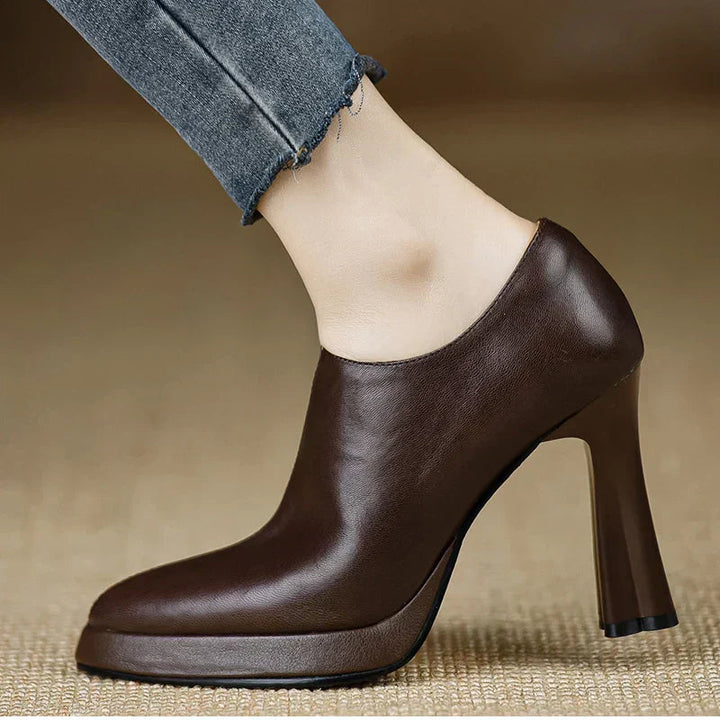 Women’s Slingback Heels with Pointed Toe and Strap Closure