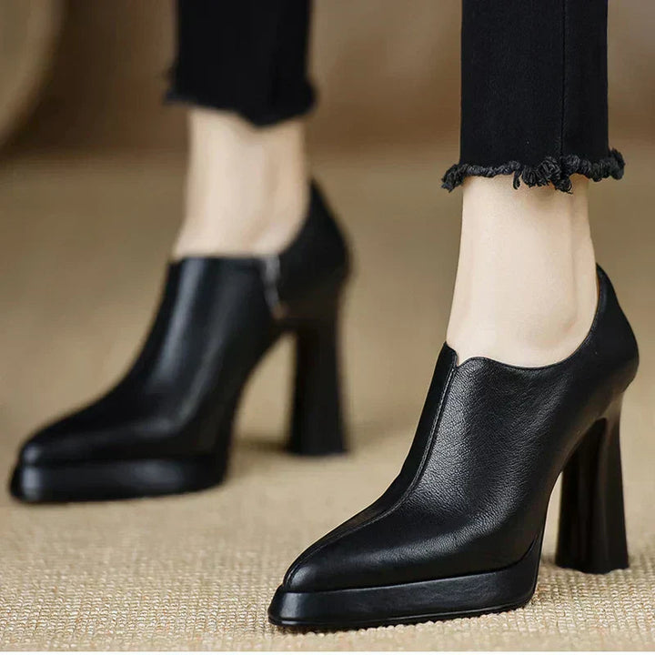 Women’s Slingback Heels with Pointed Toe and Strap Closure