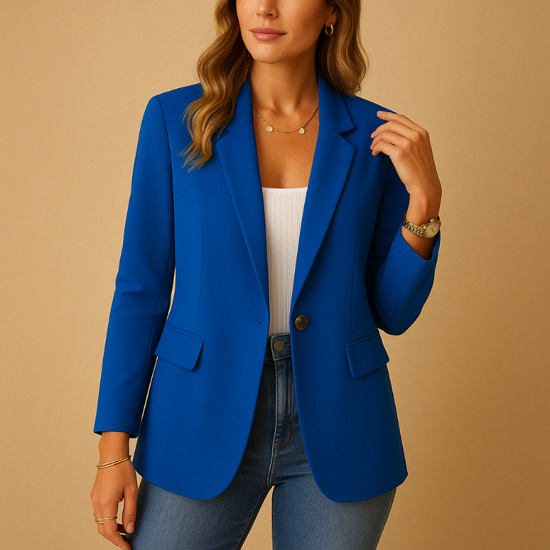 Women’s Blazer with Tailored Fit and Long Sleeves