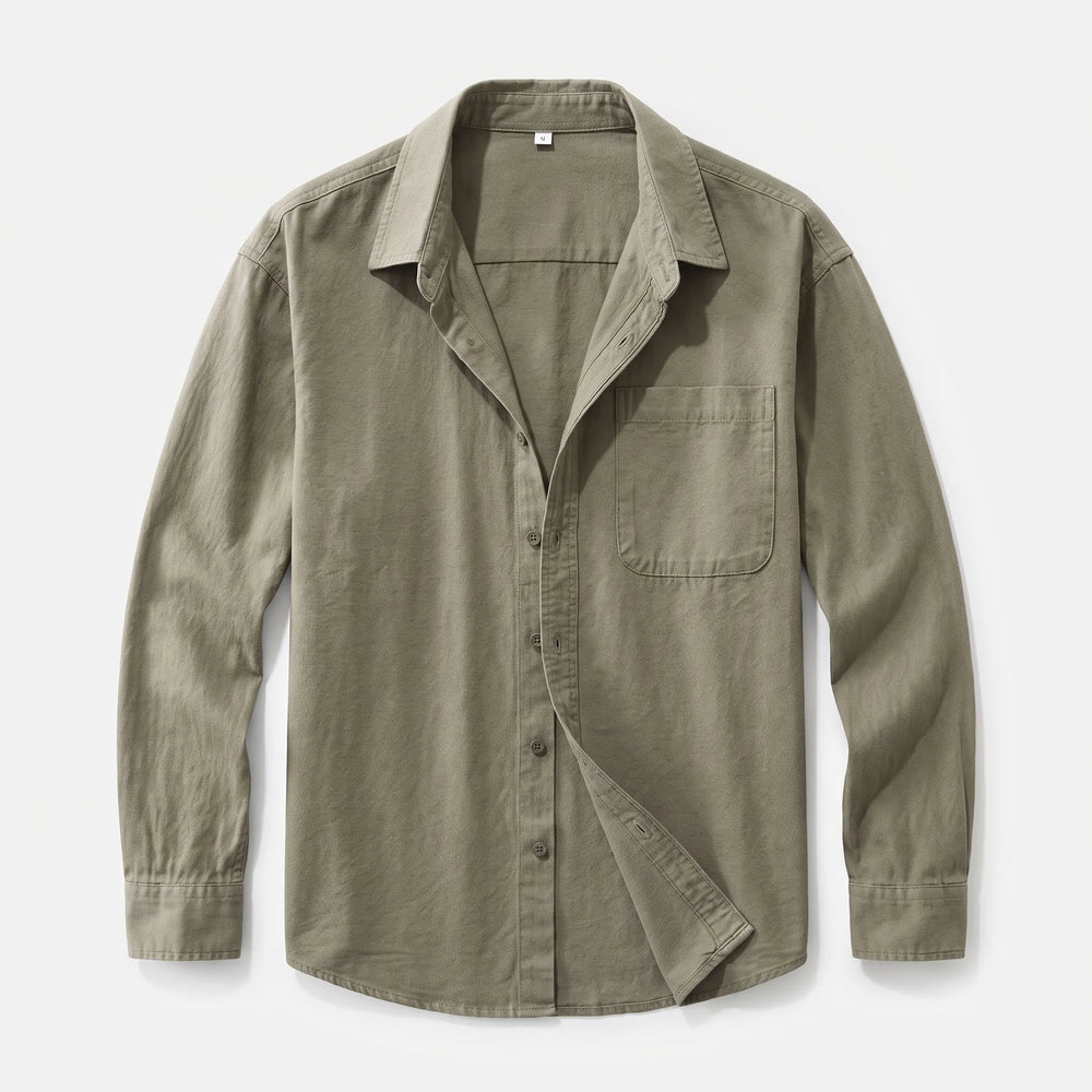 Women's Casual Long-Sleeved Button-Up Shirt