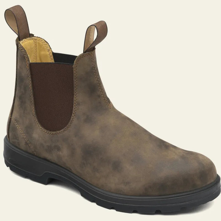 Women’s Chelsea Boots with Slip-On Design and Elastic Side Panels