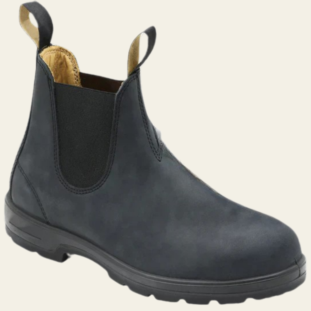 Women’s Chelsea Boots with Slip-On Design and Elastic Side Panels