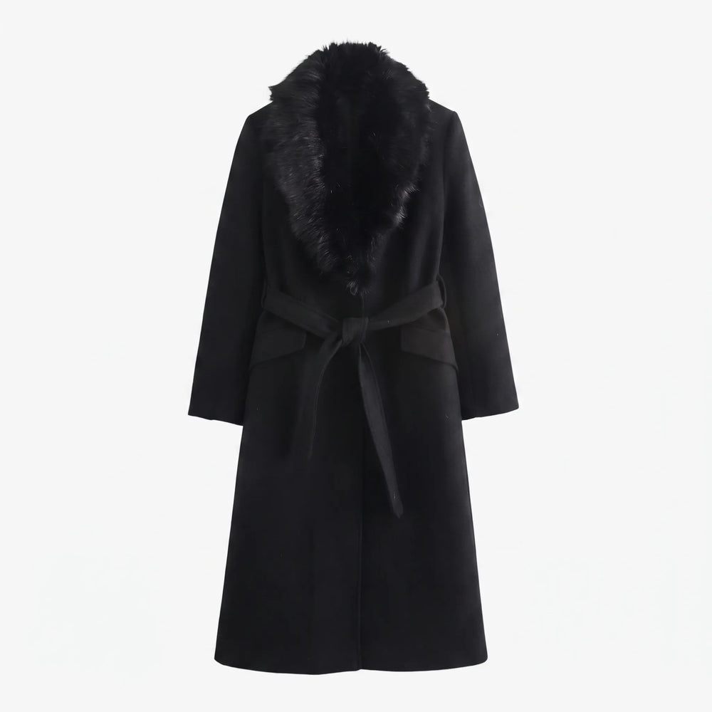 Women's Elegant Longline Wrap Coat