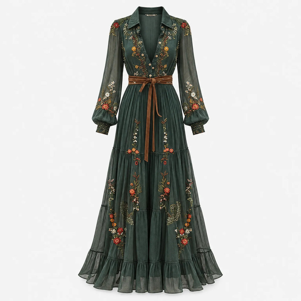 Women's Long Sleeve Maxi Dress