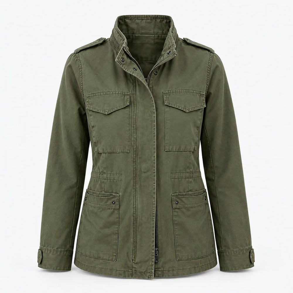 Women's Military-Inspired Utility Jacket