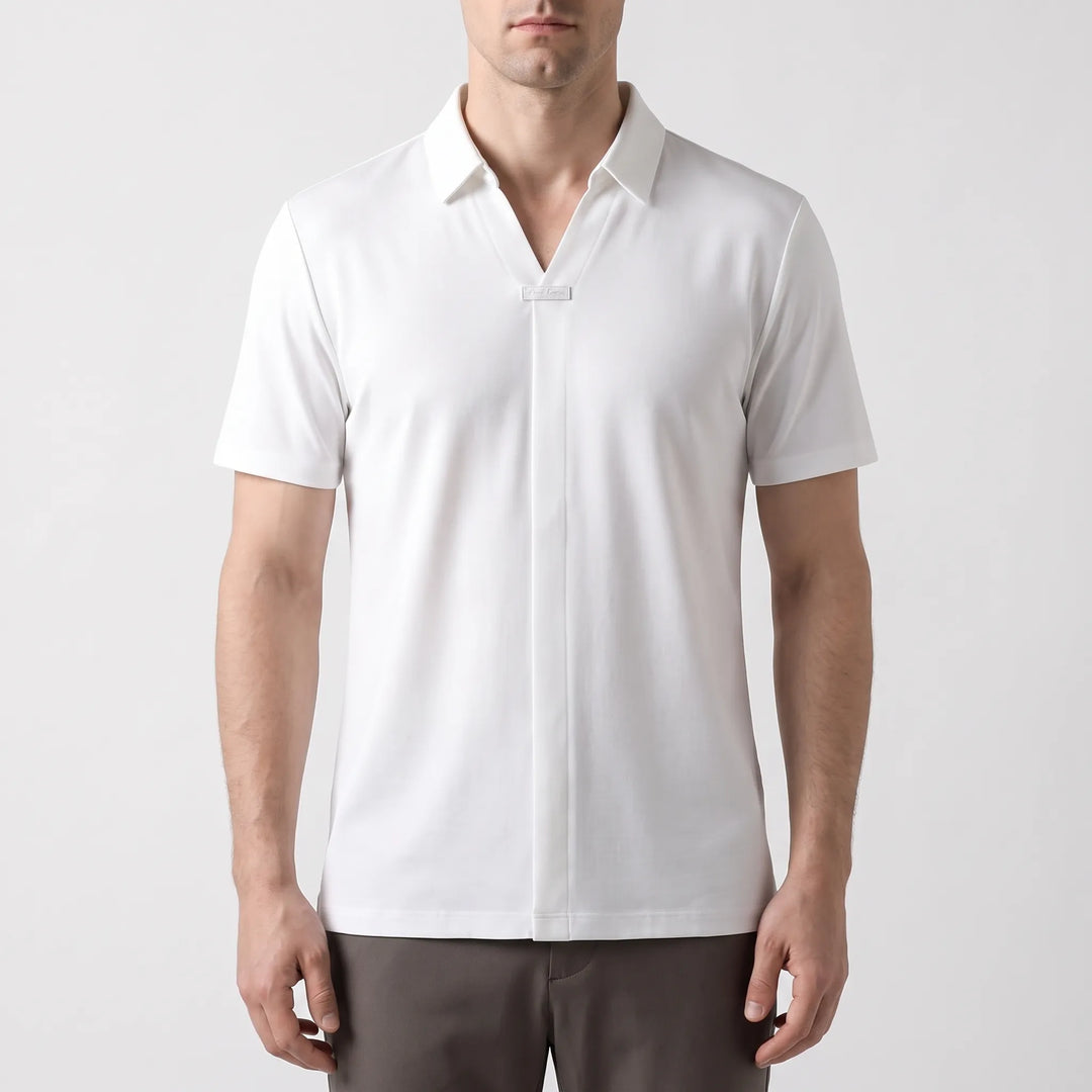 Women's Minimalist Short Sleeve Polo Shirt
