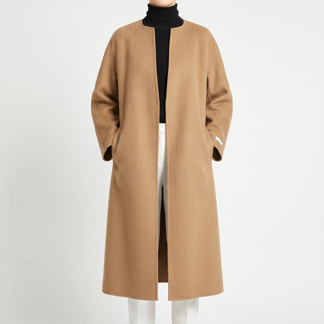 Women's Oversized Open-Front Long Coat