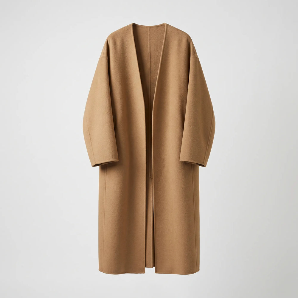 Women's Oversized Open-Front Long Coat