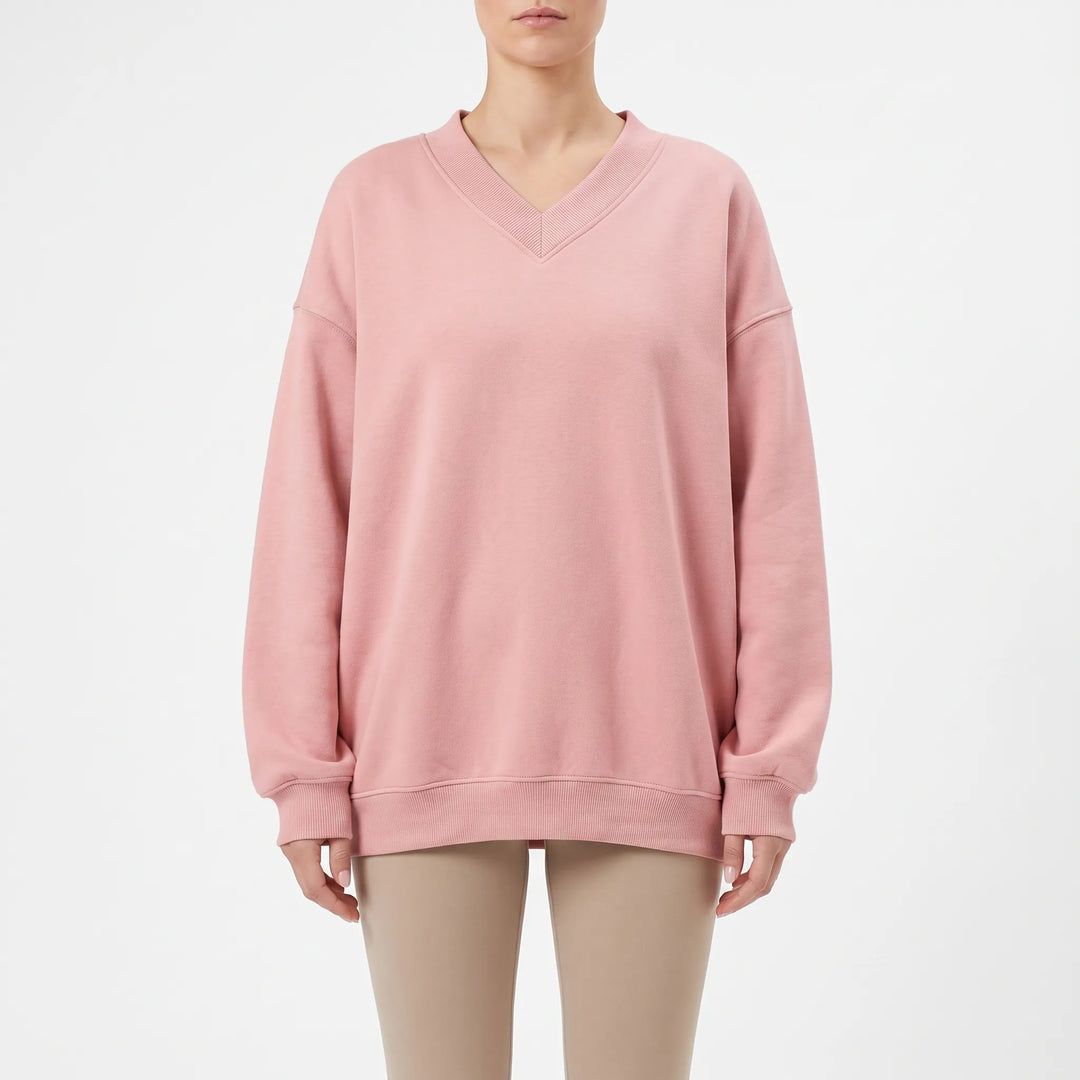 Women's Oversized V-Neck Jumper