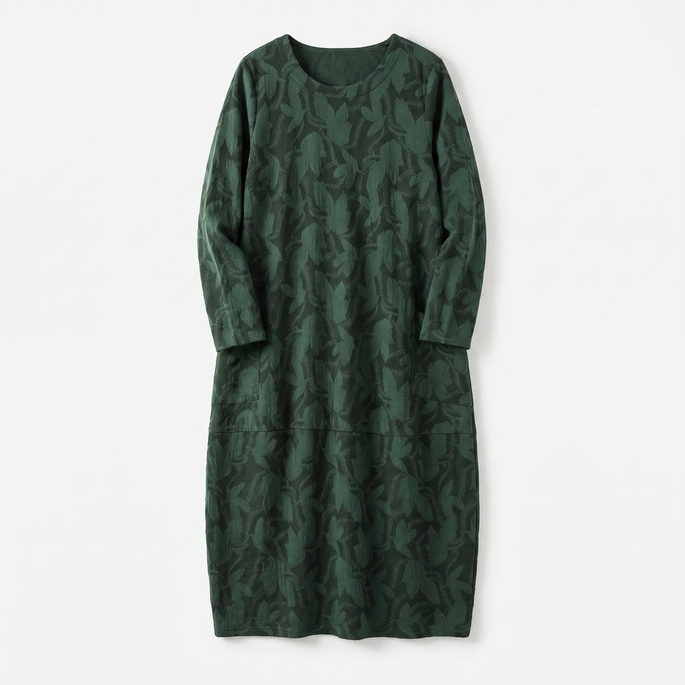 Women's Relaxed Long Sleeve Maxi Dress