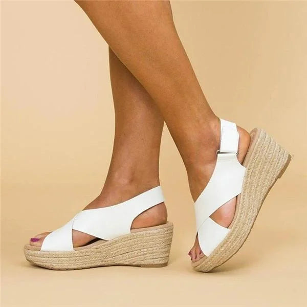 Women’s Sandals Wedge Espadrilles with Footbed