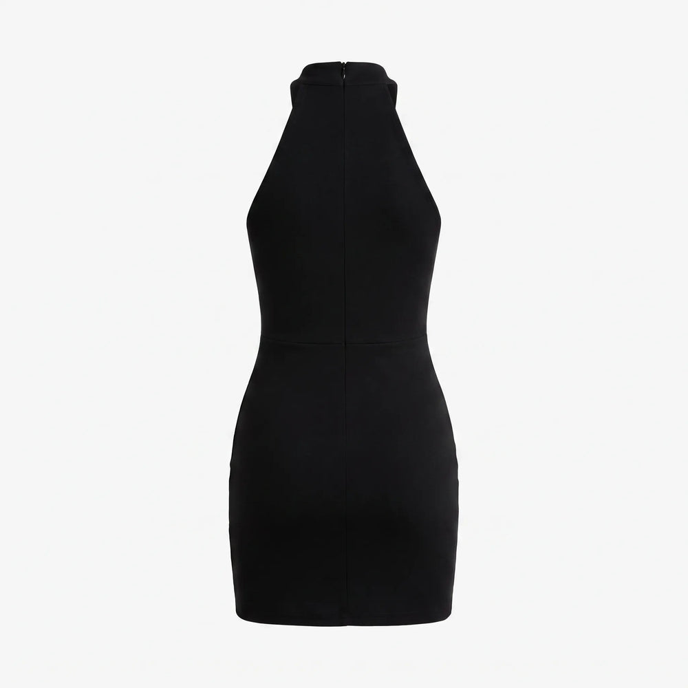 Women's Sleeveless Halterneck Bodycon Mini Dress