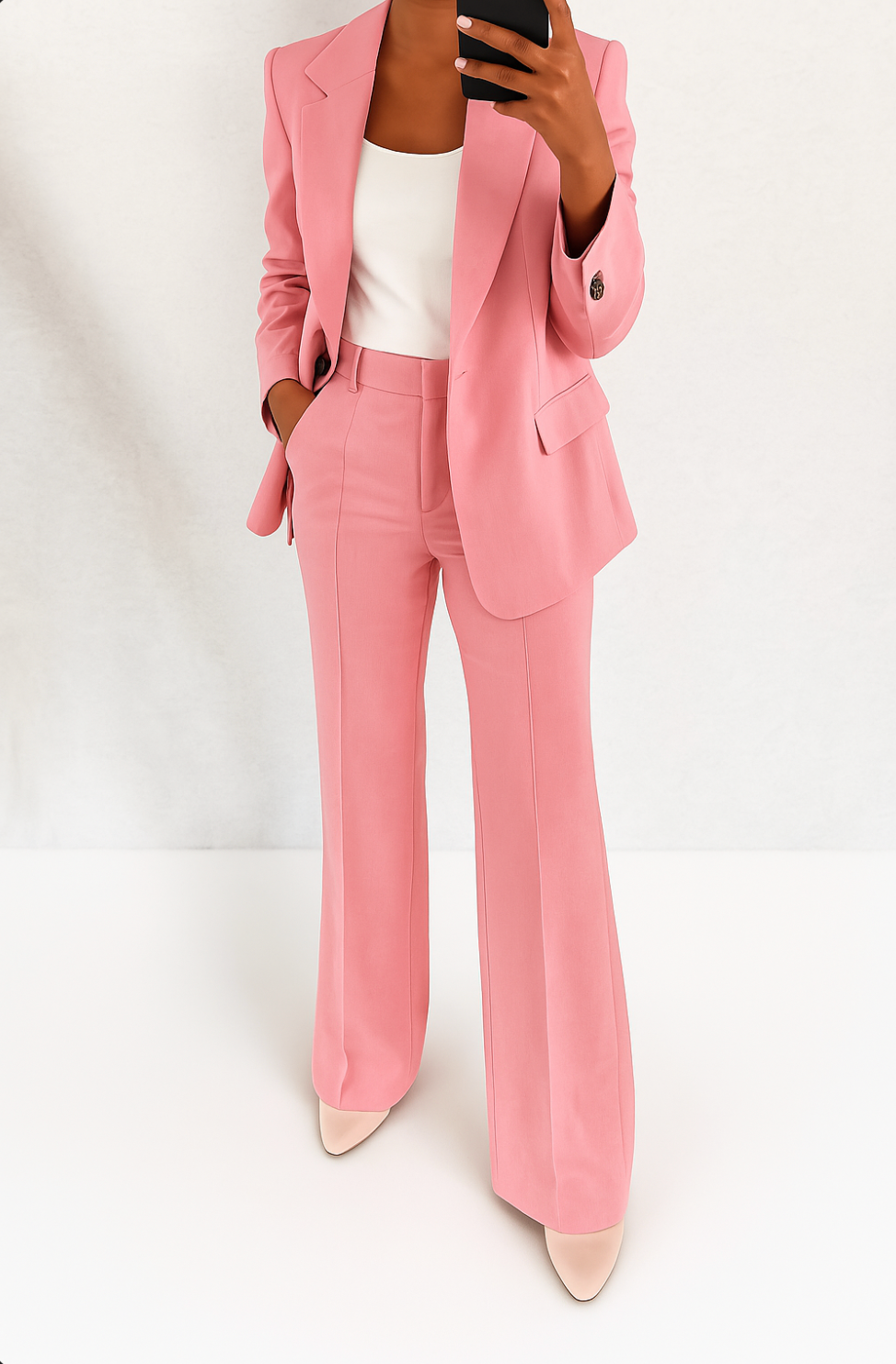 Women’s Suit Set with Blazer and Trousers