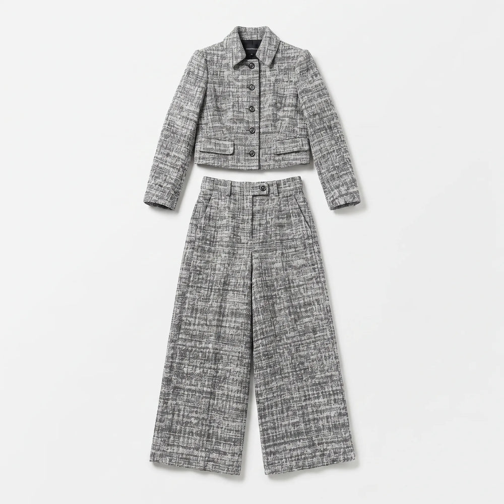 Women's Textured Two-Piece Suit