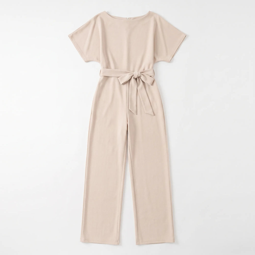 Women's Wide Leg Belted Party Jumpsuit