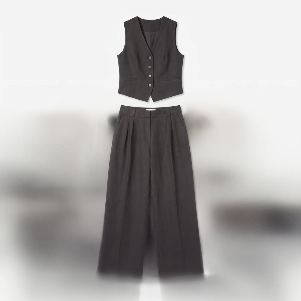 Women's Wide Leg Trouser Suit